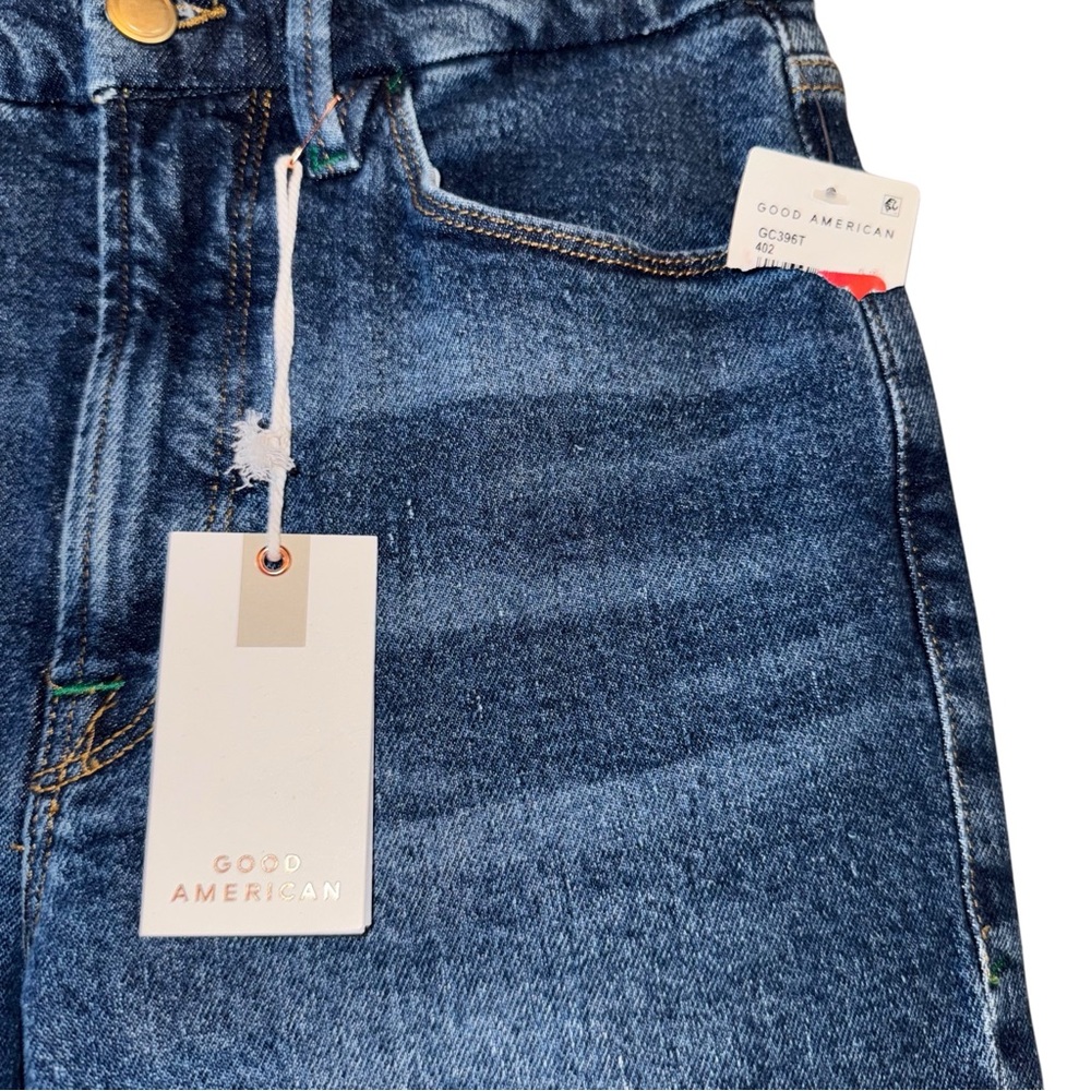 NWT GOOD AMERICAN Good Classic Jeans Indigo Dark Blue Size 6/28 BRAND NEW - Picture 5 of 13